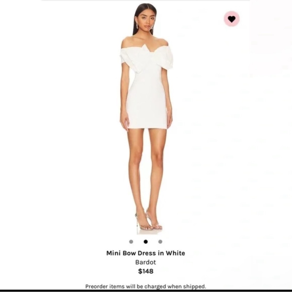 Revolve mini bow dress